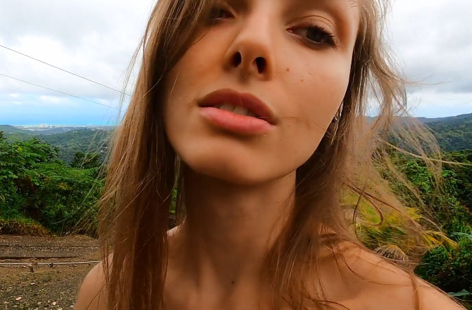 Blowjob on mountain hike